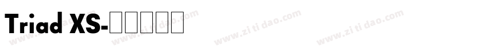 Triad XS字体转换